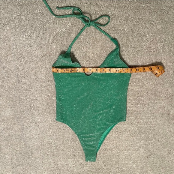 3/$25 NWT Forever 21 Shimmer Halter One-Piece Swimsuit - Small - Picture 9 of 12